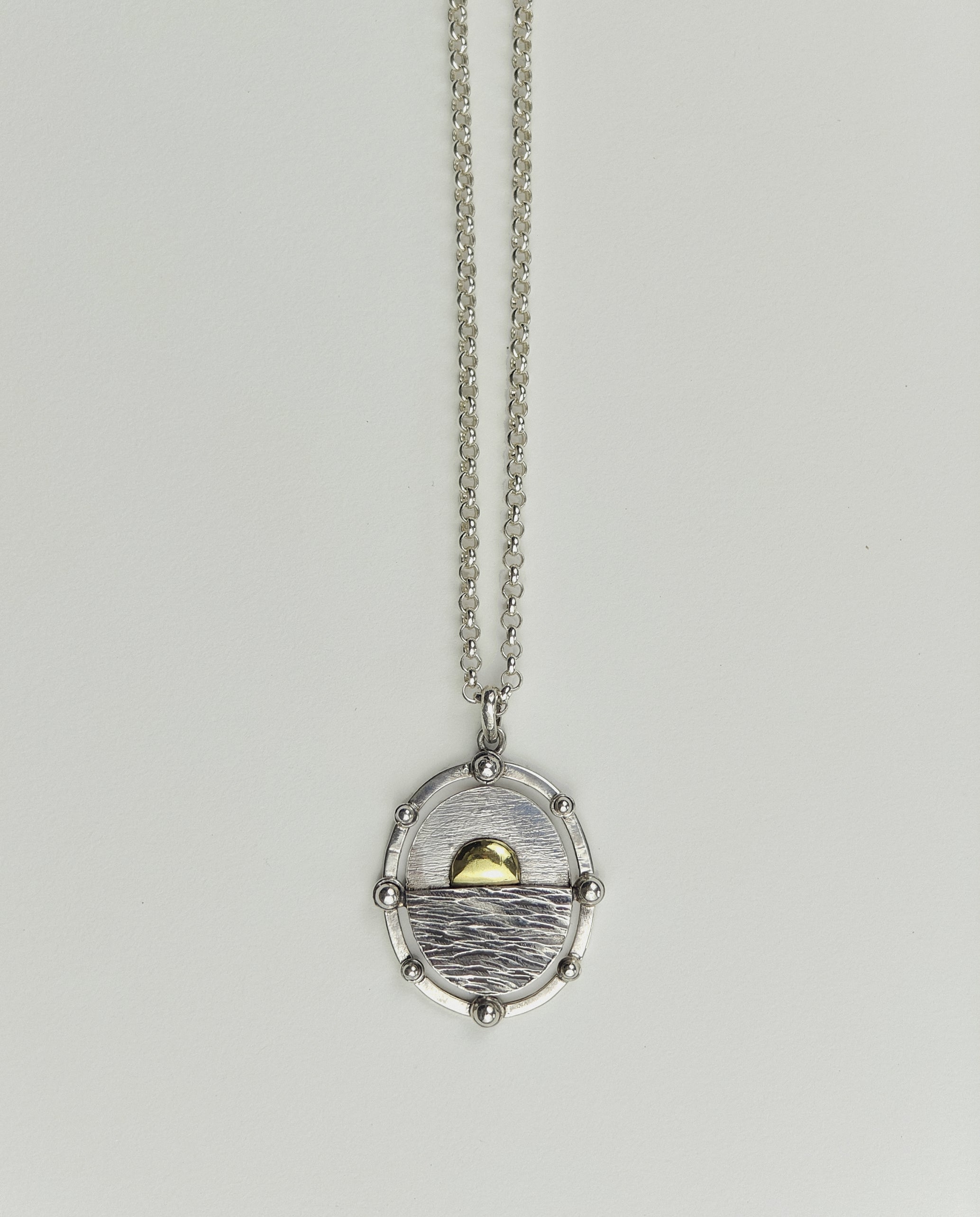 BALI SUNSET SILVER PENDANT