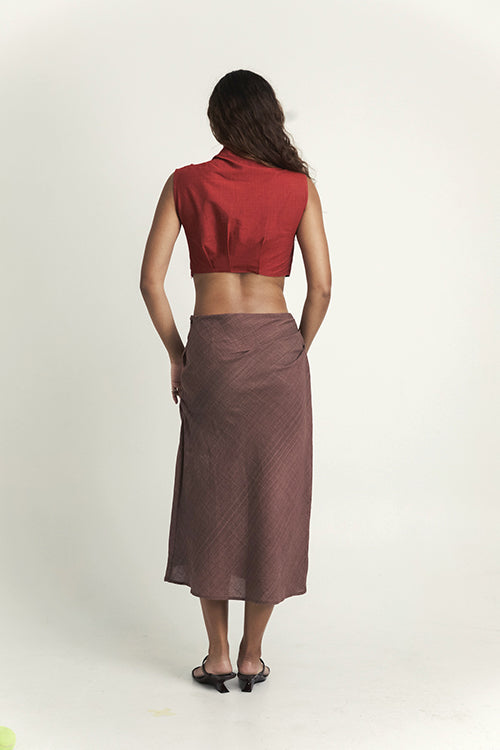 TENUN FLOW MIDI SKIRT