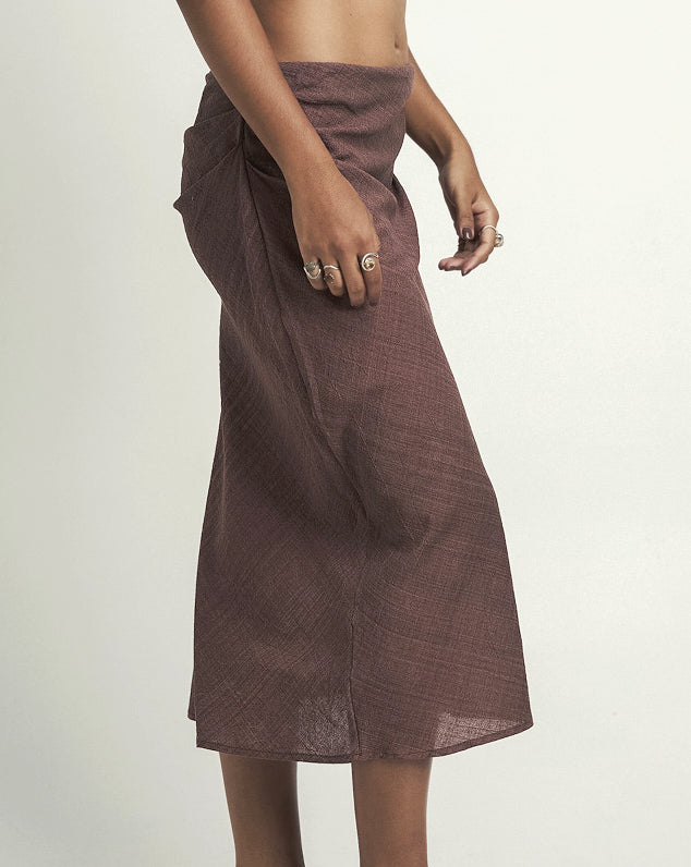 TENUN FLOW MIDI SKIRT