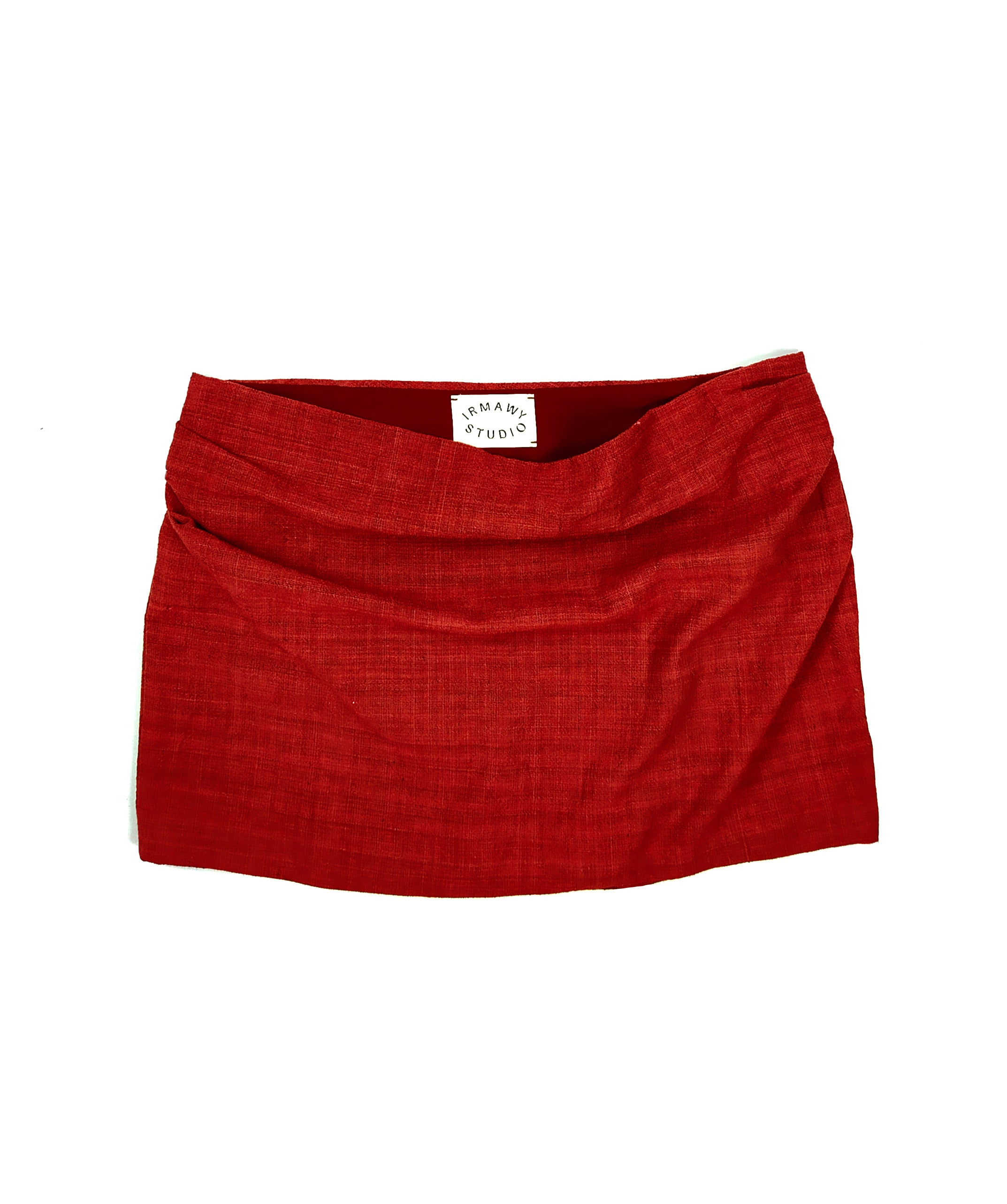 TENUN FLOW MINI SKIRT - RED SAMBLE
