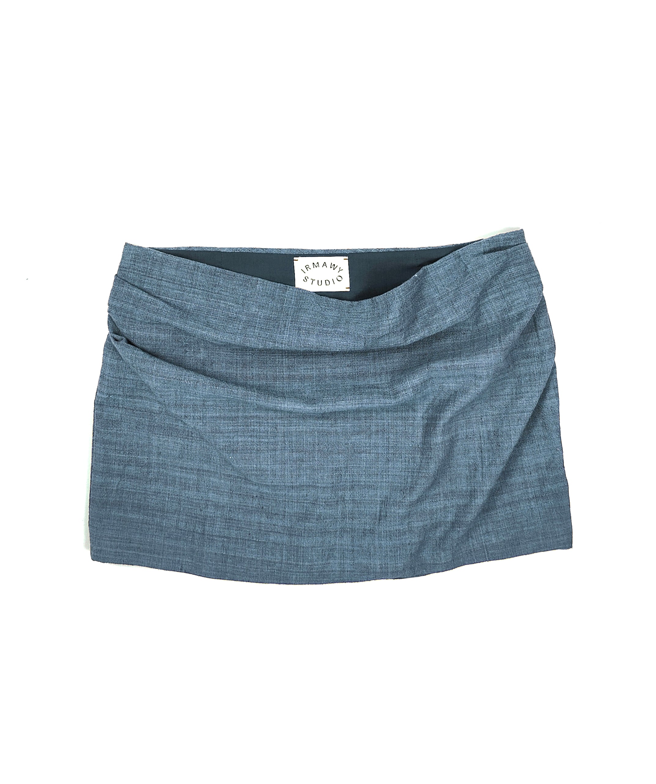TENUN FLOW MINI SKIRT - BLUE STONE