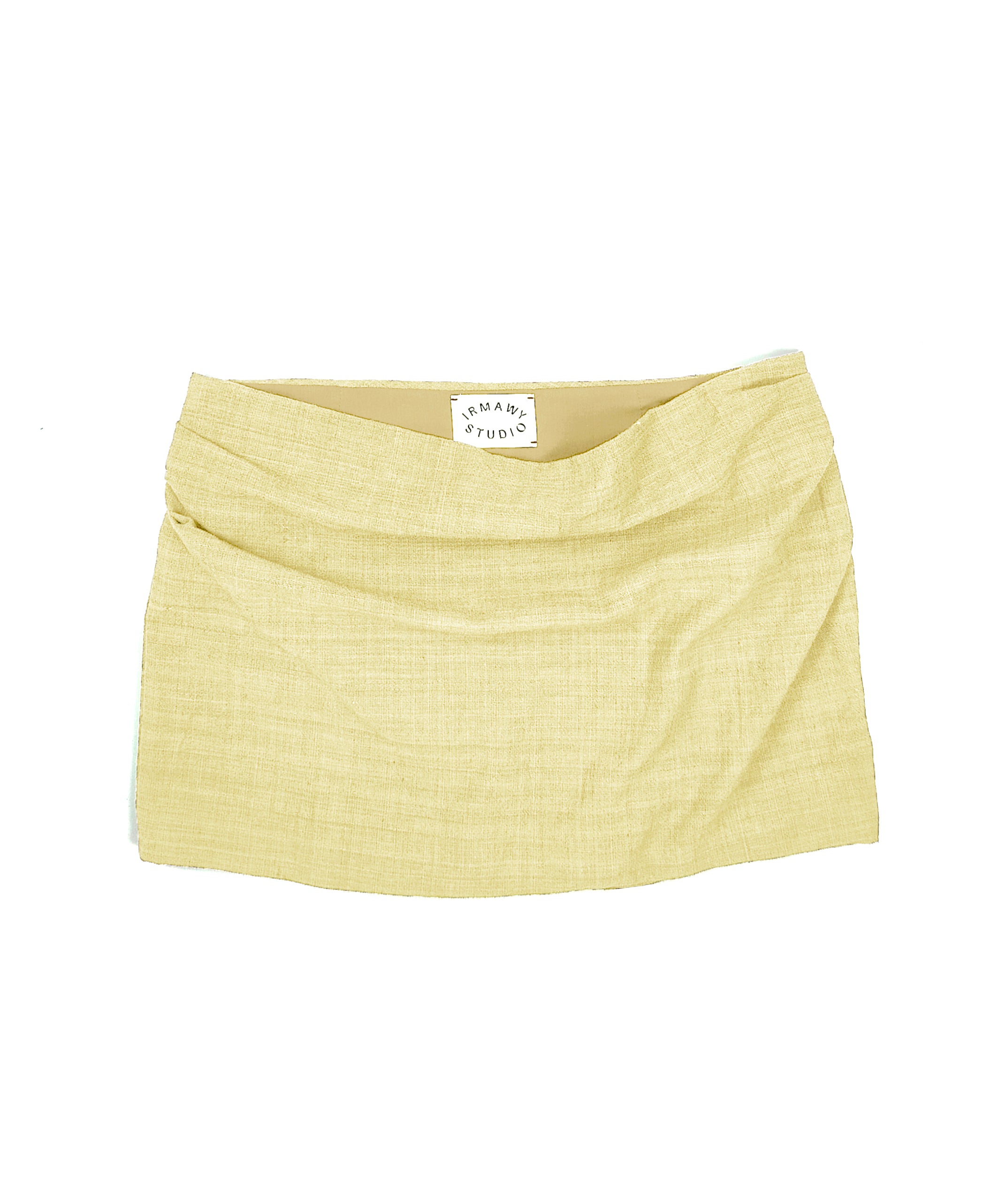 TENUN FLOW MINI SKIRT - YELLOW SAND