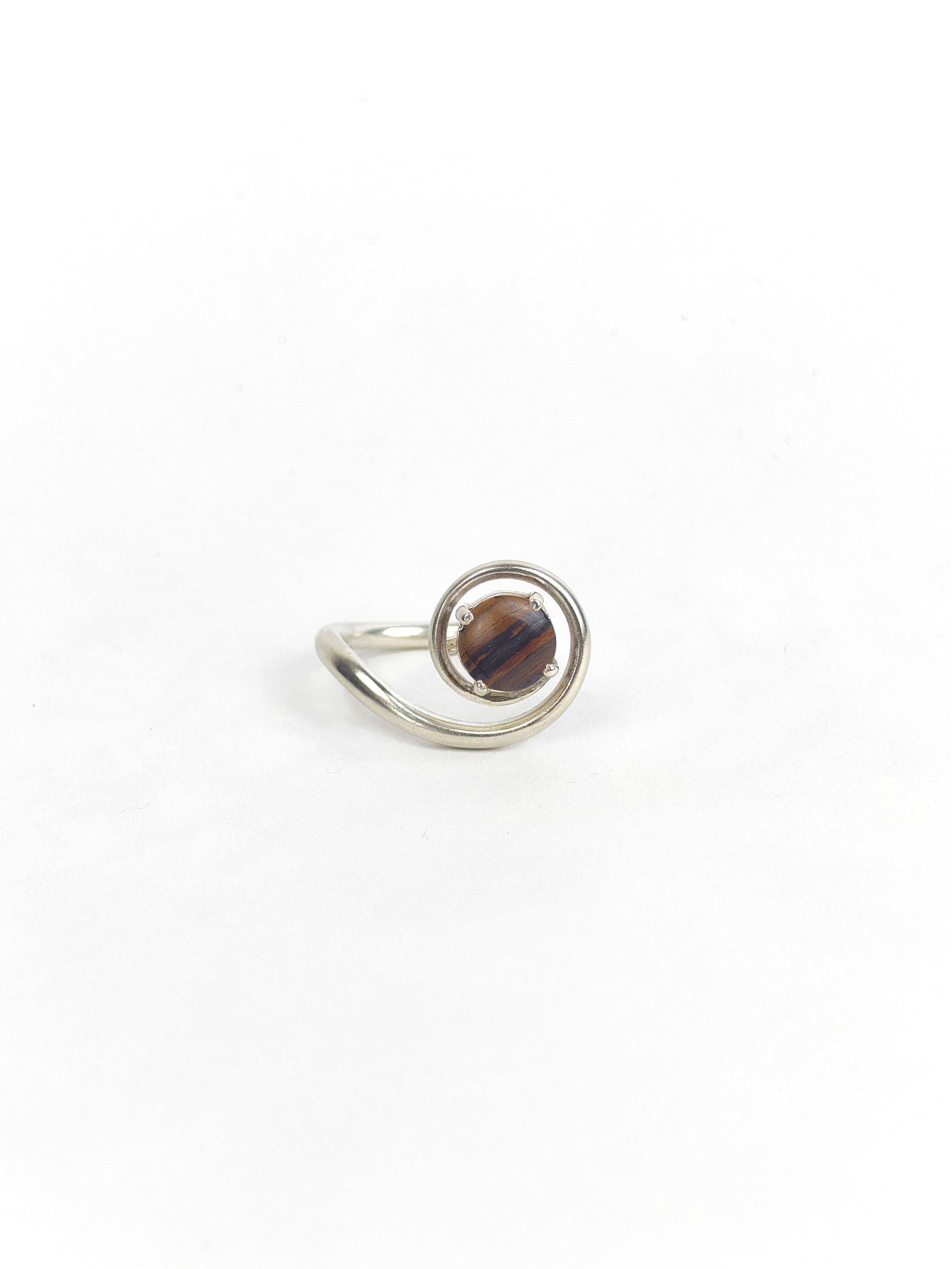 AYATI RING - TIGER EYE STONE